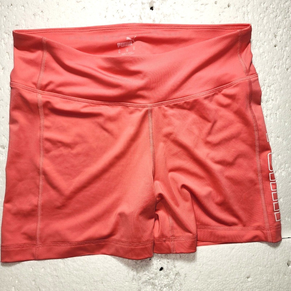 Shorts Womens XL Peach Logo Outdoor Workout Jogging Compression